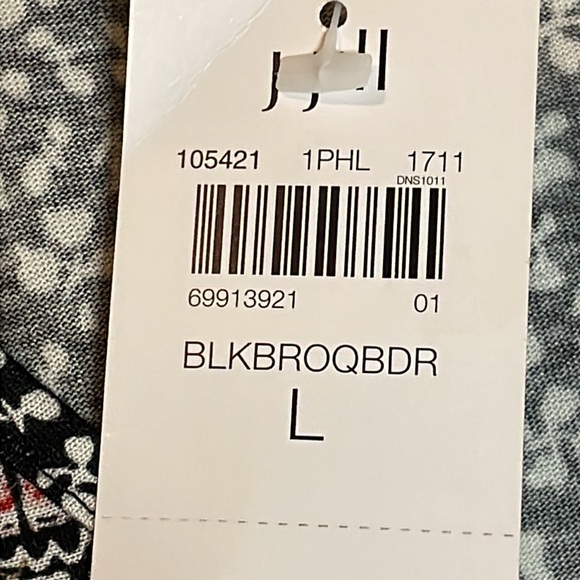 J. Jill Baroque Border V-Neck Tunic (Size L) NWT - Picture 6 of 7